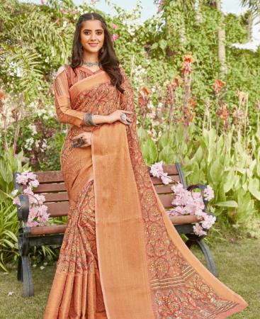 Picture of Sublime Orange Casual Saree