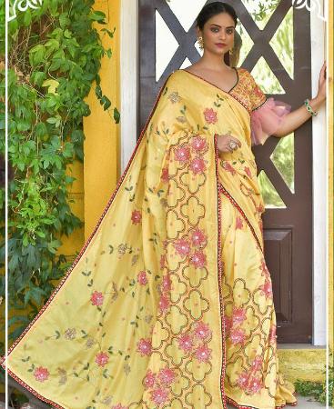 Picture of Exquisite Yellow Fashion Saree