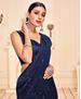 Picture of Charming Navy Blue Casual Saree