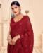 Picture of Beautiful Red Casual Saree