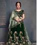 Picture of Beauteous Dark Green Lehenga Choli