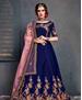 Picture of Gorgeous Dark Blue Lehenga Choli