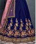 Picture of Gorgeous Dark Blue Lehenga Choli