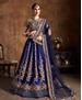 Picture of Excellent Navy Blue Lehenga Choli