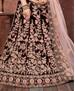 Picture of Lovely Dark Maroon Lehenga Choli