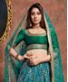 Picture of Statuesque Turquoise Lehenga Choli