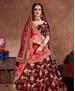 Picture of Lovely Dark Maroon Lehenga Choli