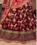 Picture of Lovely Dark Maroon Lehenga Choli