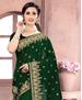 Picture of Pretty Botel Green Casual Saree