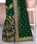 Picture of Pretty Botel Green Casual Saree