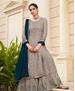 Picture of Statuesque Grey Straight Cut Salwar Kameez