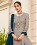 Picture of Statuesque Grey Straight Cut Salwar Kameez