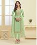 Picture of Pretty Seafoam Green Straight Cut Salwar Kameez