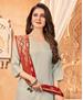 Picture of Statuesque Off White Straight Cut Salwar Kameez