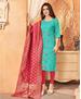 Picture of Marvelous Sea Green Straight Cut Salwar Kameez