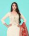 Picture of Excellent White Straight Cut Salwar Kameez