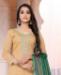 Picture of Ravishing Yellow Straight Cut Salwar Kameez