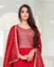 Picture of Sightly Red Straight Cut Salwar Kameez