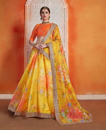 Picture of Amazing Yellow Lehenga Choli