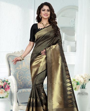 Picture of Elegant Black Casual Saree