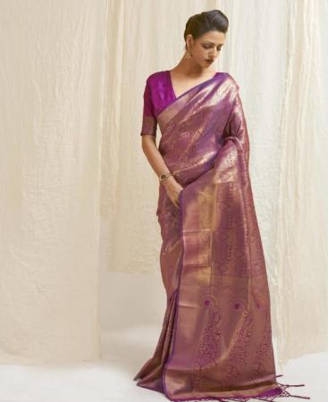 Picture of Graceful Purple Casual Saree