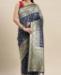 Picture of Elegant Blue Silk Saree