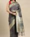 Picture of Appealing Grey Silk Saree