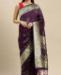 Picture of Sightly Purple Silk Saree