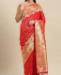 Picture of Splendid Red Silk Saree