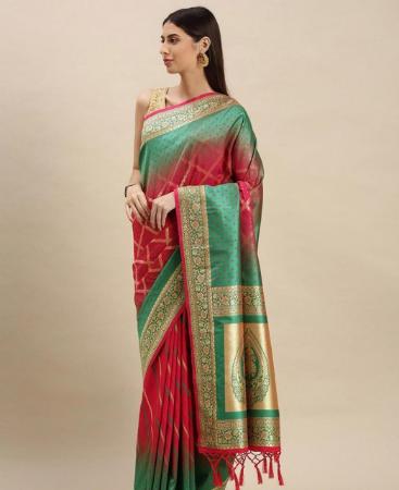 Picture of Superb Pink Silk Saree