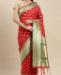 Picture of Splendid Red Silk Saree