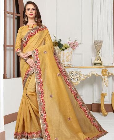 Picture of Fascinating Dusty Musterd Casual Saree