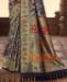 Picture of Pretty Navy Blue Silk Saree