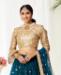 Picture of Pleasing Teal Blue Lehenga Choli