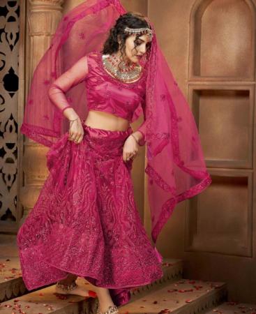 Picture of Nice Deep Pink Lehenga Choli