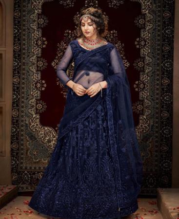 Picture of Grand Midnigt Blue Lehenga Choli