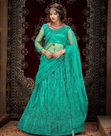 Picture of Taking Aquamarine Lehenga Choli