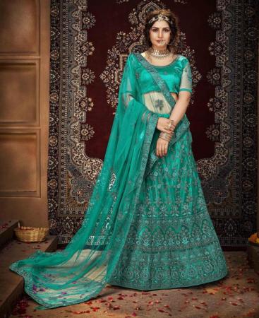 Picture of Good Looking Persion Green Lehenga Choli