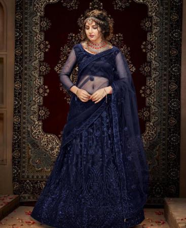 Picture of Shapely Blue Lehenga Choli