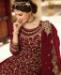 Picture of Sightly Maroon Straight Cut Salwar Kameez