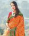 Picture of Classy Orange Silk Saree