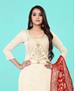 Picture of Excellent White Straight Cut Salwar Kameez