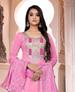 Picture of Fascinating Pink Straight Cut Salwar Kameez