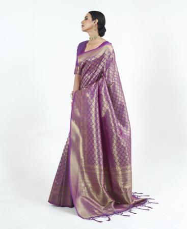 Picture of Ideal Purple Casual Saree