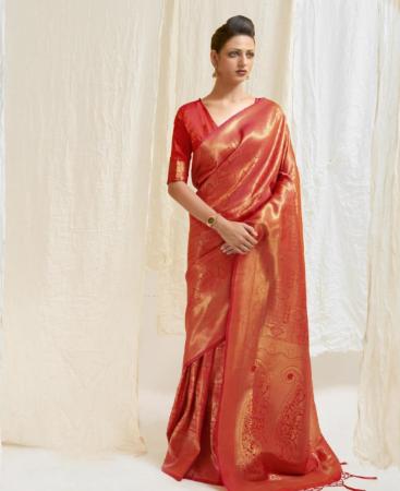 Picture of Fascinating Red Casual Saree