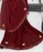 Picture of Classy Maroon Casual Saree