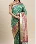 Picture of Classy Teal Silk Saree