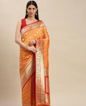 Picture of Shapely Beige Silk Saree