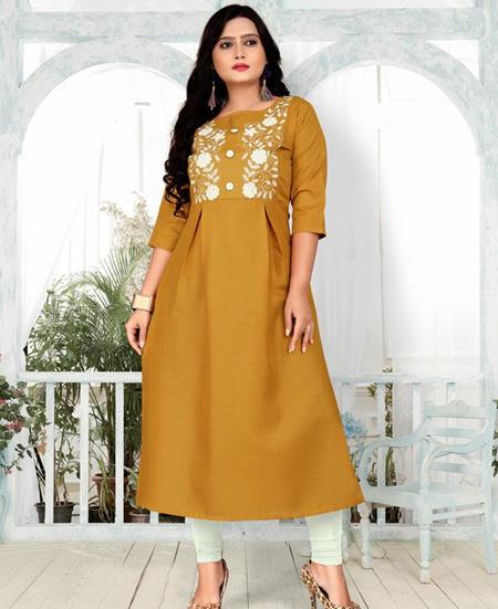 Picture of Shapely Brown Kurtis & Tunic