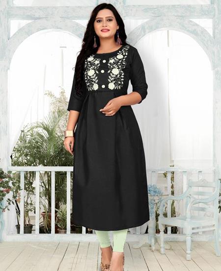 Picture of Sublime Black Kurtis & Tunic